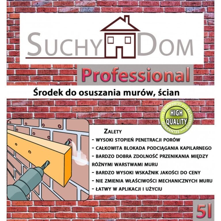 Osuszanie Fundamentów Koszt: Przykład Preparatu Suchy Dom Dostępnego na Tanisklad.pl
