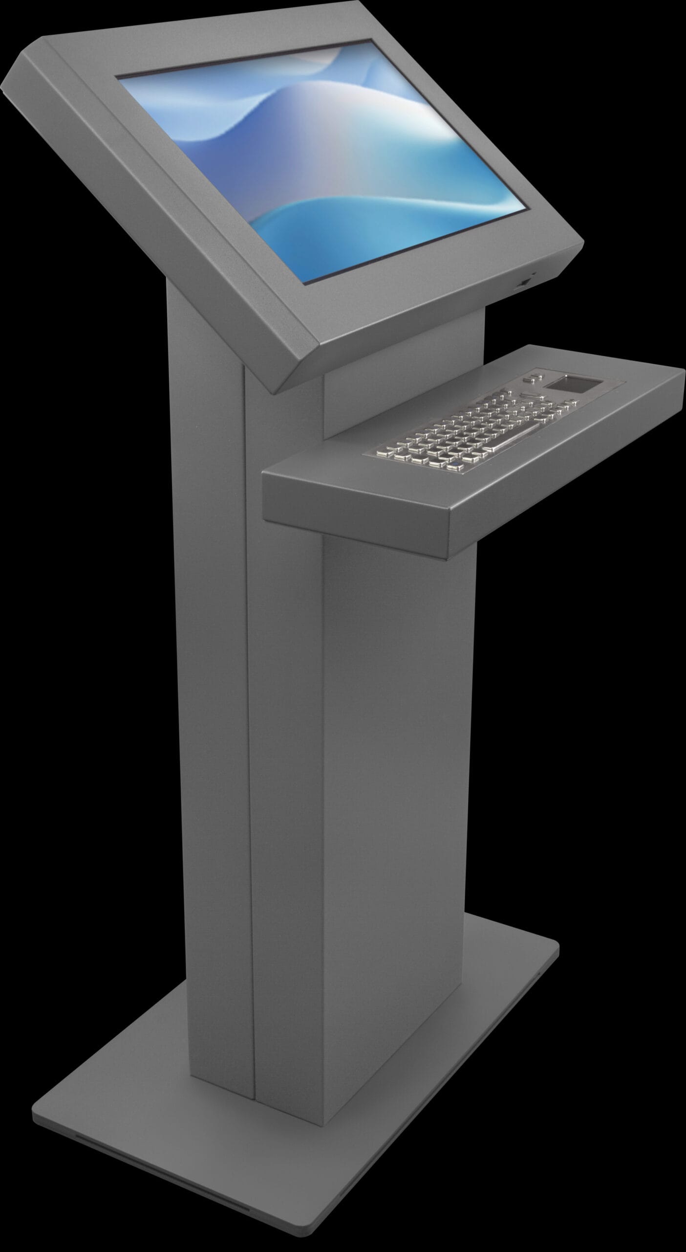 kiosk przemysłowy z klawiaturą