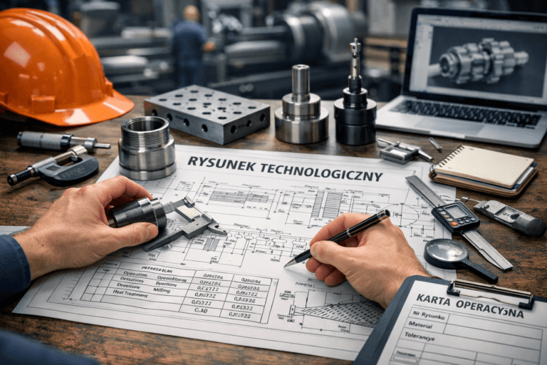 Rysunek technologiczny – kluczowy dokument w produkcji i kontroli jakości
